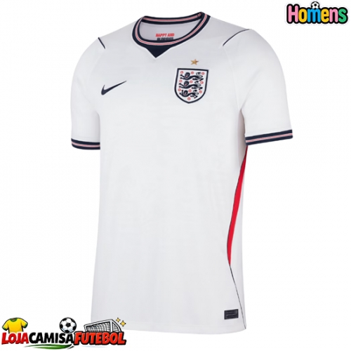 Camisa de Futebol Inglaterra Equipamento Principal Mundo 2026 Manga Curta